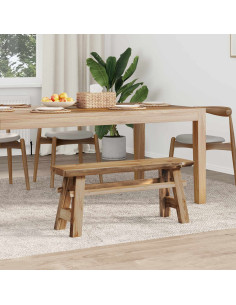 panchina Naturale 100 x 29 x 43,5 cm Legno di teak solido
