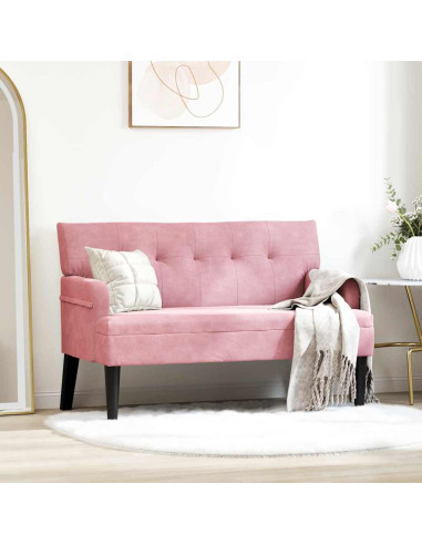 Panca Chesterfield Rosa 112 x 65,5 x 75 cm Velluto