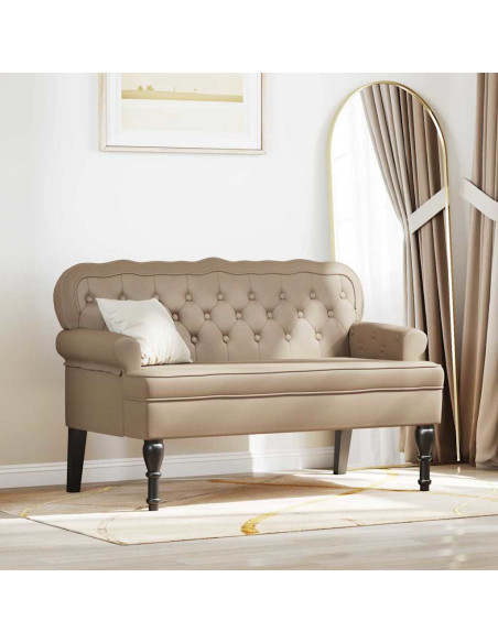 Panca Chesterfield Cappuccino 119,5 x 64,5 x 75 cm