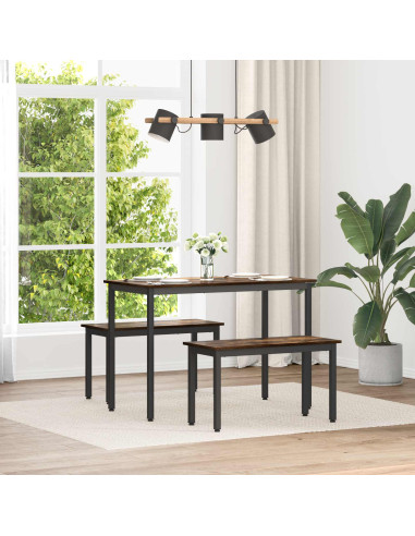 panchina Quercia Fumosa 80 x 35 x 45 cm Legno multistrato