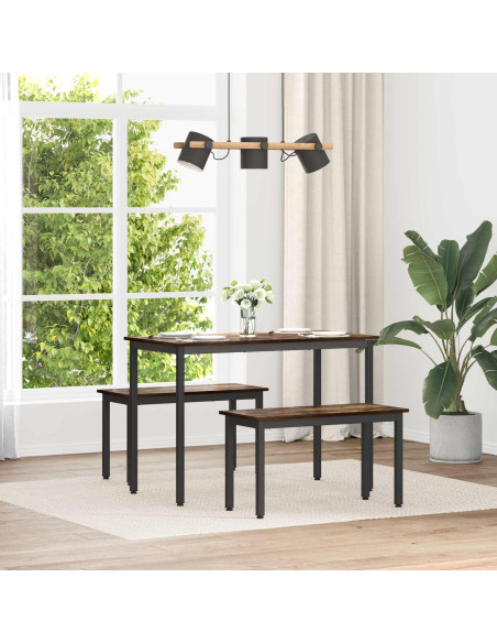 panchina Quercia Fumosa 80 x 35 x 45 cm Legno multistrato