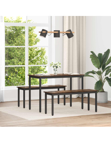 panchina Quercia Fumosa 110 x 35 x 45 cm Legno multistrato