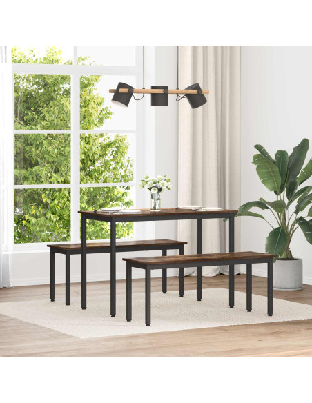 panchina Quercia Fumosa 110 x 35 x 45 cm Legno multistrato