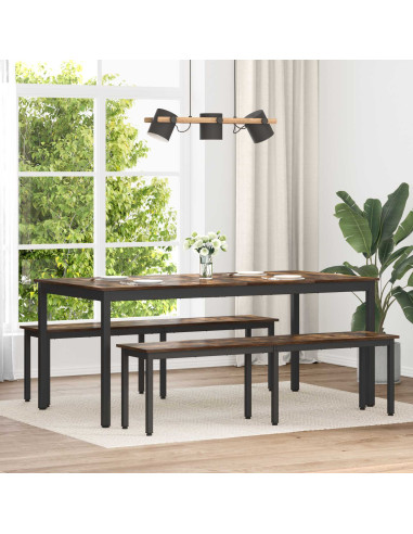 panchina Quercia Fumosa 160 x 35 x 45 cm Legno multistrato