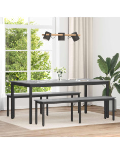 panchina Grigio Sonoma 160 x 35 x 45 cm Legno multistrato