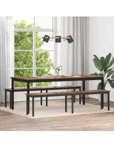 panchina Quercia Fumosa 200 x 35 x 45 cm Legno multistrato