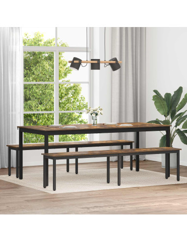 panchina Quercia Fumosa 200 x 35 x 45 cm Legno multistrato