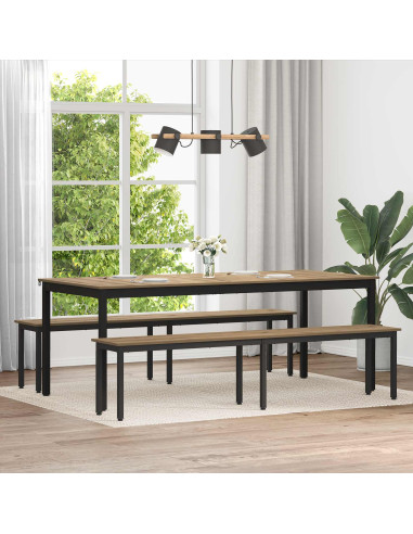 panchina Rovere Artigianale 200 x 35 x 45 cm Legno multistrato