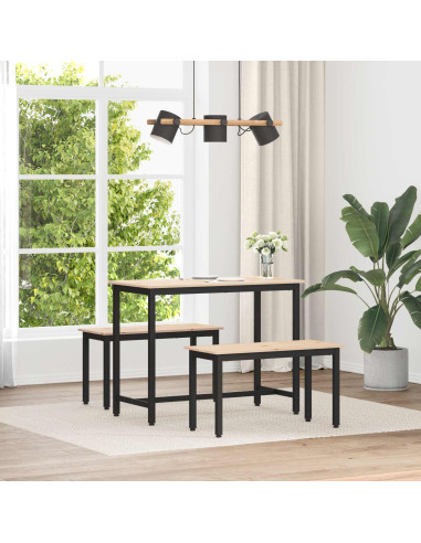 panchina Naturale 80 x 35 x 45 cm Pino massello