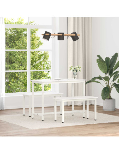 panchina Bianco 80 x 35 x 45 cm Pino massello