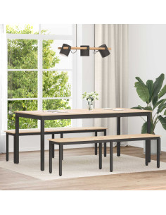 panchina Naturale 160 x 35 x 45 cm Pino massello