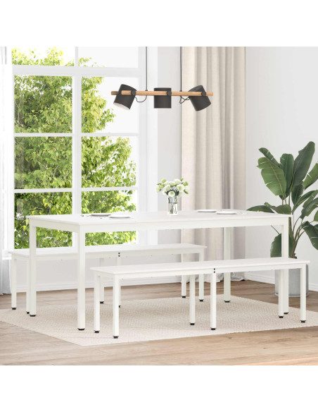 panchina Bianco 160 x 35 x 45 cm Pino massello