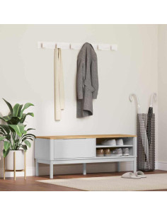 Panchina per corridoio FLORO Bianco 115 x 40 x 45 cm