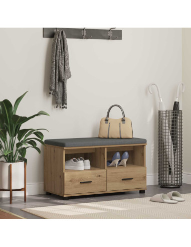 Panca per ingresso Rovere artigianale 80 x 38 x 46 cm