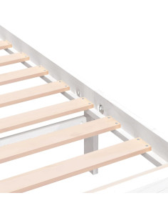 Giroletto Bianco 180x200 cm Super King in Legno Massello