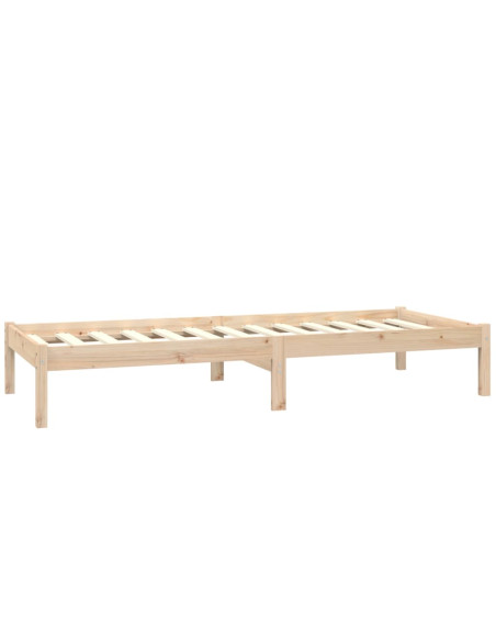 Giroletto in Legno Massello Grigio 75x190 cm Small Single