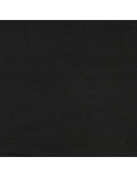 Giroletto a Molle con Materasso Nero 160x210 cm in Velluto