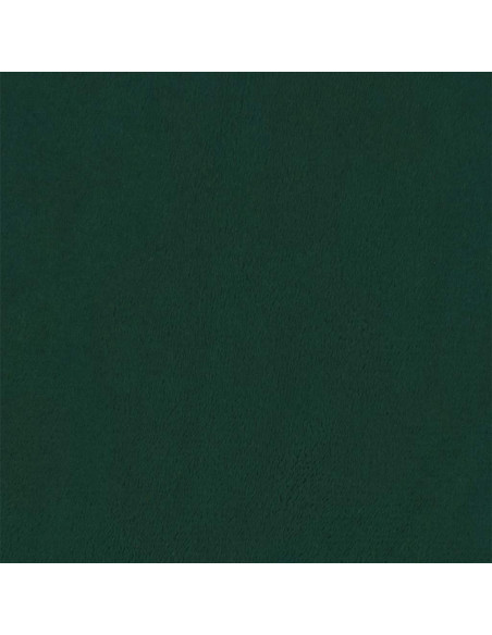 Giroletto a Molle con Materasso Verde Scuro 160x210 cm Velluto
