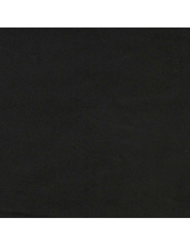 Giroletto a Molle con Materasso Nero 160x210 cm in Velluto