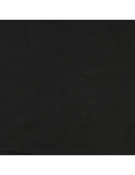 Giroletto a Molle con Materasso Nero 160x210 cm in Velluto