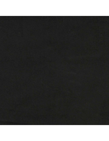 Giroletto a Molle con Materasso Nero 160x210 cm in Velluto