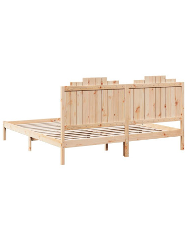 Giroletto Extra Lungo senza Materasso 200x210 cm Legno Massello