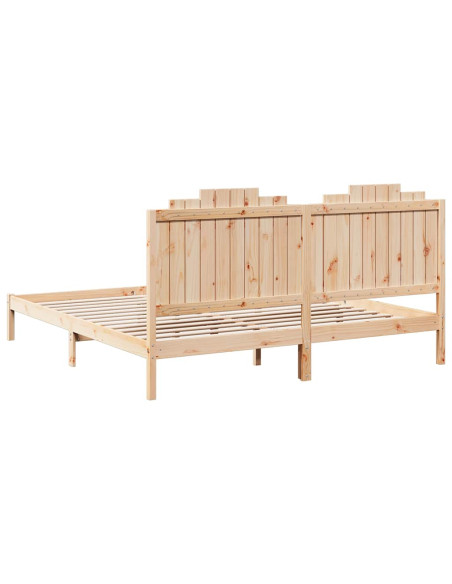 Giroletto Extra Lungo senza Materasso 200x210 cm Legno Massello