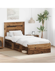 Struttura del letto Legno vecchio 75 x 190 cm Pino massello