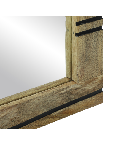 Specchio da bagno con specchio Marrone 70 x 50 x 2,5 cm