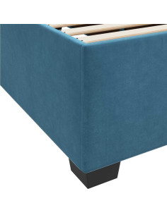 Struttura del letto Blu Scuro 100 x 200 cm Tessuto