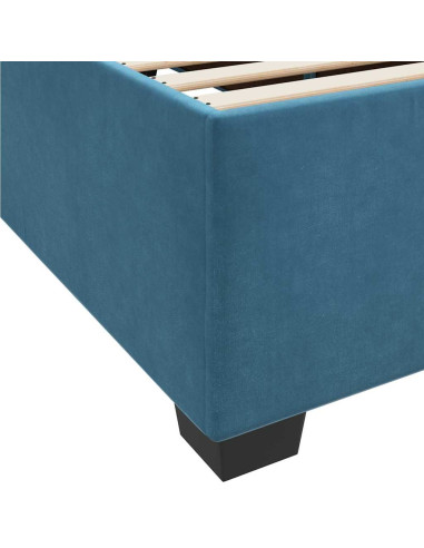 Struttura del letto Blu Scuro 100 x 200 cm Tessuto