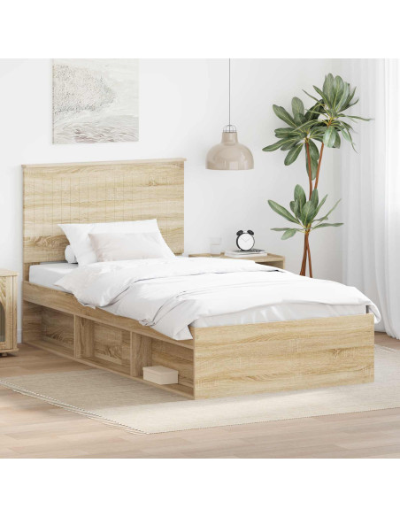 Struttura del letto Sonoma 100 x 200 cm Pino massello