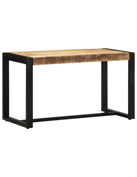 Panca 80x35x45 cm in Legno Massello di Mango Grezzo