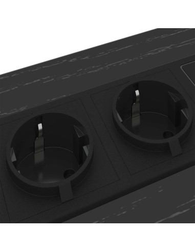 Armadio da Notte Rovere Nero 40 x 31 x 60 cm Legno multistrato