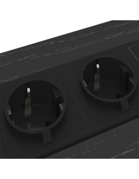 Armadio da Notte Rovere Nero 40 x 31 x 60 cm Legno multistrato