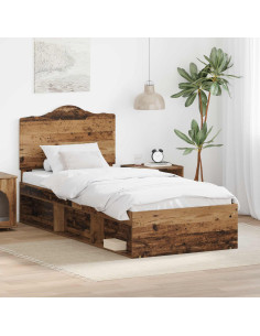 Struttura del letto Legno vecchio 75 x 190 cm Pino massello