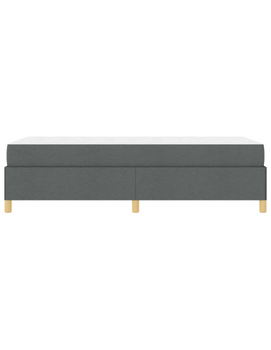 Struttura del letto Grigio scuro 100 x 200 cm Tessuto