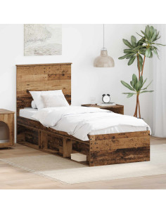 Struttura del letto Legno vecchio 75 x 190 cm Pino massello