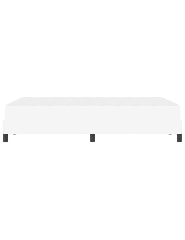 Struttura del letto Bianco Puro 120 x 200 cm Tessuto
