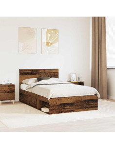 Struttura del letto Legno vecchio 120 x 190 cm Pino massello