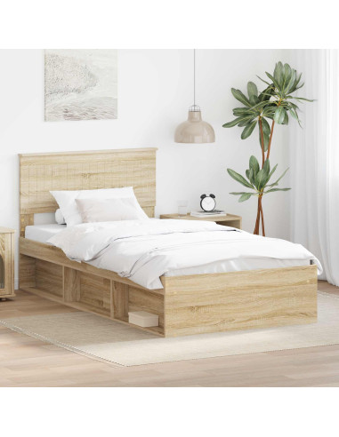 Struttura del letto Sonoma 100 x 200 cm Pino massello