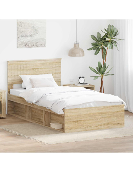 Struttura del letto Sonoma 100 x 200 cm Pino massello
