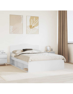 Struttura del letto Bianco 140 x 200 cm Pino massello