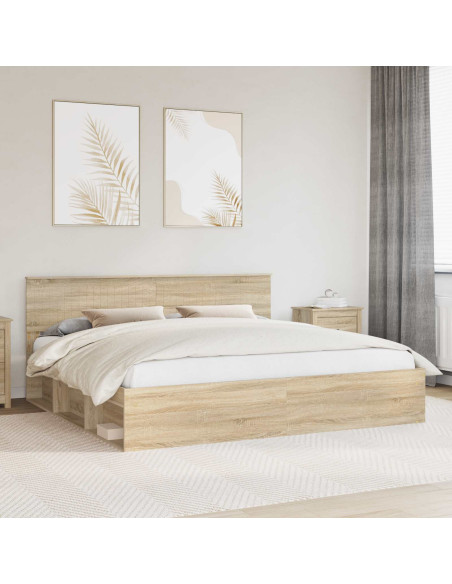 Struttura del letto Sonoma 200 x 200 cm Pino massello