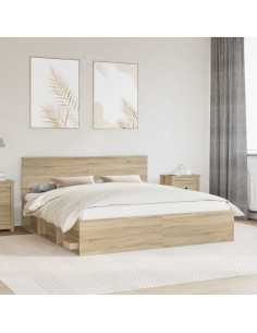 Struttura del letto Sonoma 180 x 200 cm Pino massello