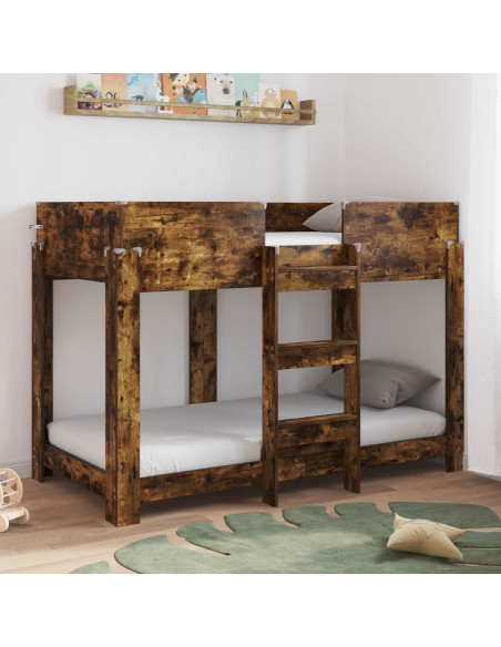 Letto a Castello per Bambini Rovere fumé 80 x 160 cm