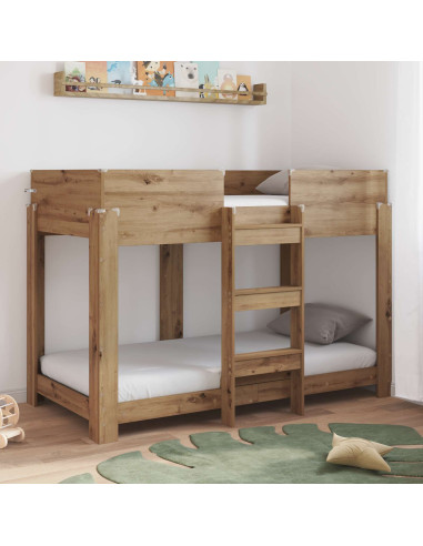 Letto a Castello per Bambini Rovere artigianale 90 x 160 cm