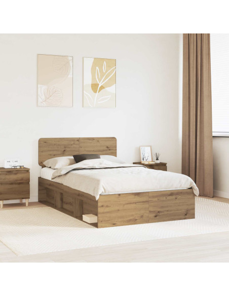 Struttura del letto Rovere Artigianale 135 x 190 cm