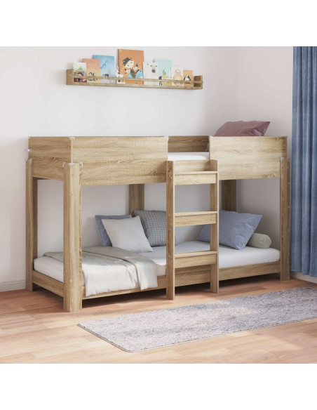 Letto a Castello per Bambini Rovere Sonoma 75 x 190 cm