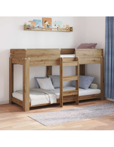 Letto a Castello per Bambini Rovere artigianale 75 x 190 cm